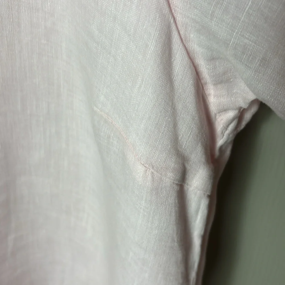La Fixsun pale pink linen tunic EUC - Picture 3 of 10